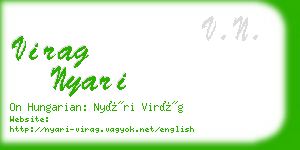 virag nyari business card